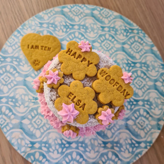 Flower Power 2 Tier Round Cakes 5" by 3"