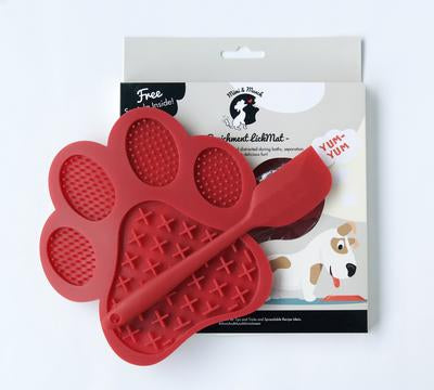 Enrichment Paw LickMat With a FREE Mini Spatula